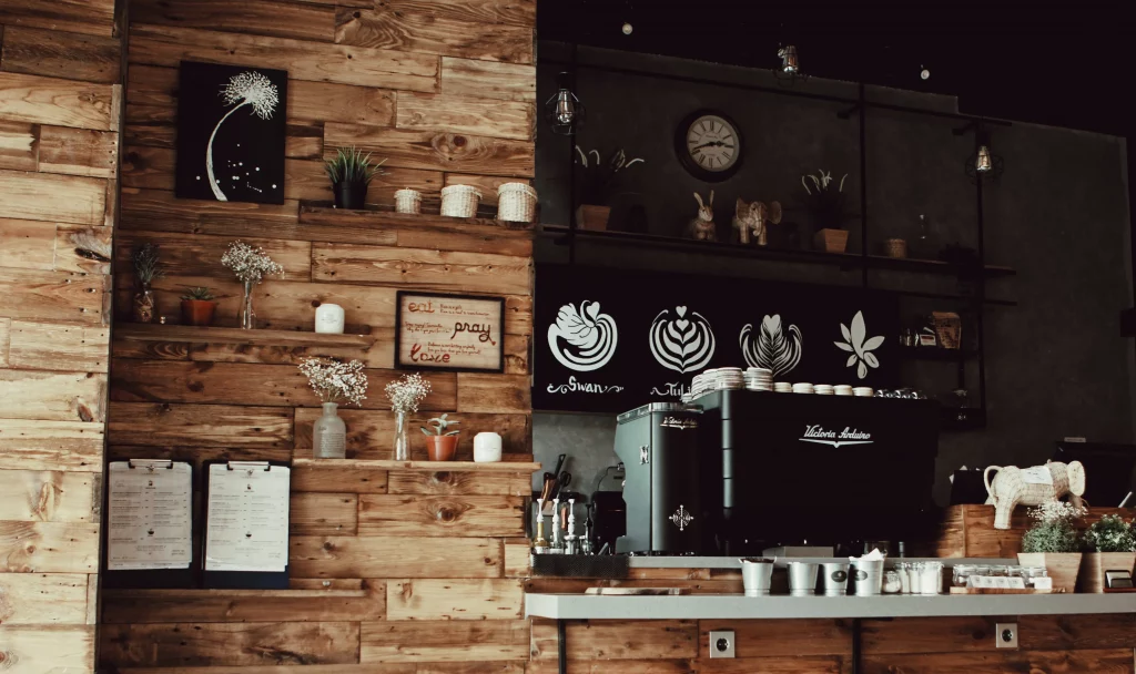 interior shot of a coffee shop